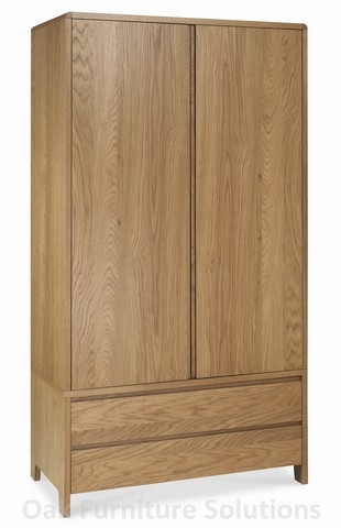 Unbranded Domino Oak 2 Drawer Double Wardrobe