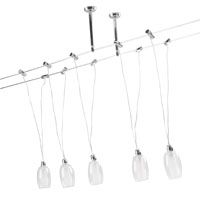 Domus Low Voltage 5 Light Cable System Chrome Plated