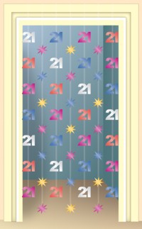 Unbranded Door Dangler - 21st Party