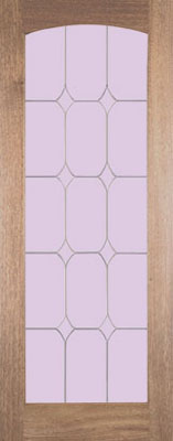 DOOR HARDWOOD IMPERIAL DIAMOND GLAZED 78x27