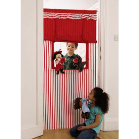 Unbranded Doorway Puppet Theatre - Buy with one Tell-a-Tale Puppet Set, SAVE andpound;10