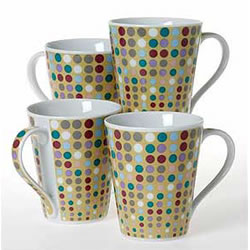 Dotty Mugs Set of 4