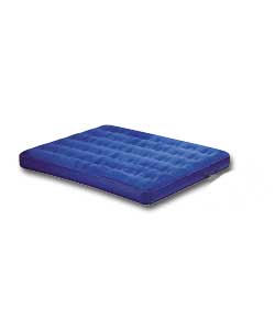 Soft flocked cover vinyl airbed with tubular cells