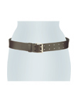 Masculine-inspired belt in a cowgirl style with th