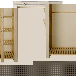 Double Calico Wardrobe