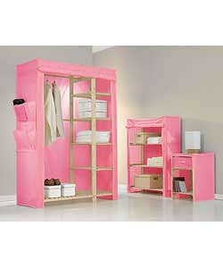 Double Canvas and Wood 3-piece Package - Pink
