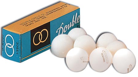 Double Circle TT balls- 40 mm- white