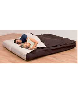 Sleeping bag and air bed in one.Machine washable sleeping bag.Inflatable mattress with Quickflate(TM