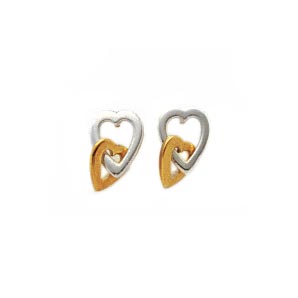 Double Heart Earrings