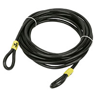 Vinyl coated braided steel cable. 12mm thick