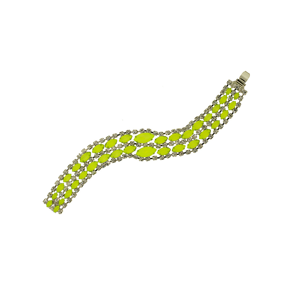 Unbranded Double Row Bracelet - Neon Yellow