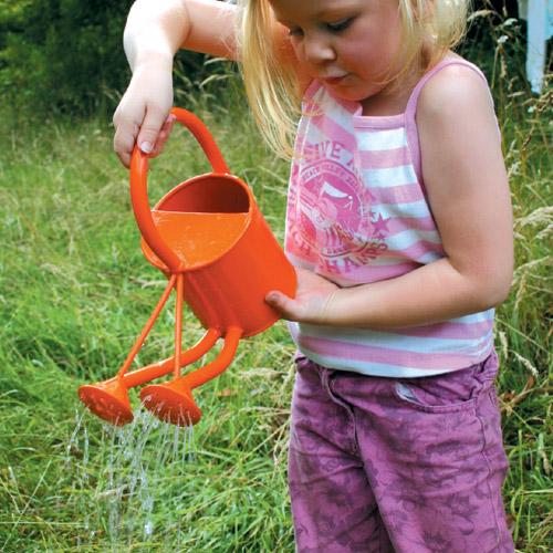 Unbranded Double Spouted Orange Watering Can