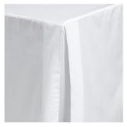 Unbranded Double Valance Sheet, White Twinpack