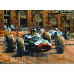 Double Victory at Monaco print by Juan Carlos Ferrigno