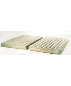 PVC airbed for occasional use. Conventional mattre