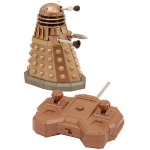 A remote-controlled, evil-intentioned Dalek with poseable gun, arm and eyestalk. Also features