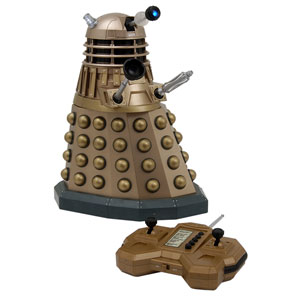 A remote-controlled, evil-intentioned Dalek with 360 rotation, flashing lights, blast sound