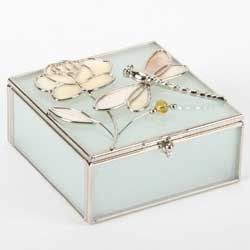 Dragonfly/Rose Jewel Box
