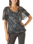 Unbranded Draped neckline blouse