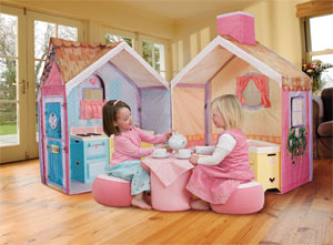 Rose Petal Cottage is part of the Dream Town collection, a unique playhouse and role play combinatio
