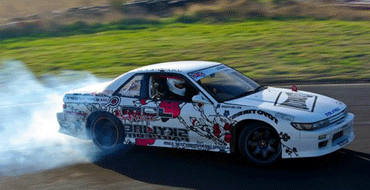 Unbranded Drifting at Santa Pod