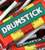 Drumsticks - Original - a unique combination of a chew and a lolly on a stick - raspberry amp; milk 