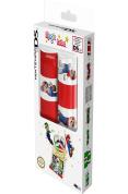 The Magic Tube Case protects your games and styli from damage and holds up to 4 games and 2 additional styli. The Magic Tube Case has two possible exterior designs - roll the lid around the base and watch as Mario magically changes to Luigi. Official