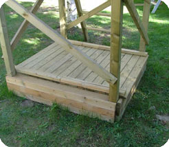 The Sandy Beach MKII Sandpit is a great place to play for children, it lets their imagination run