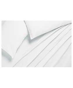 Duo Fitted Sheet Set - White