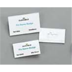 Durable Name Badges with Pin 40x75mm Ref 8608