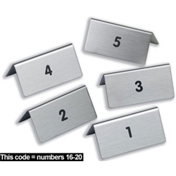 Durable Table Signs16-20 W85xD50xH36mm Brushed