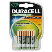 Unbranded Durcaell AAA 4pk 800 mah Active Charge