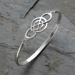 Durham Silver Oval Bangle