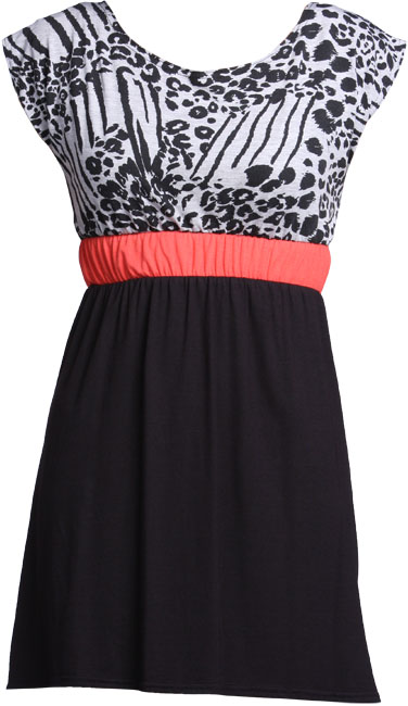 Unbranded Dusty animal print contrast dress