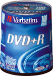 · 100 cake DVD media · 4.7GB  120 minutes`` storage · Advanced Azo   · Trusted Verbatim quality 
