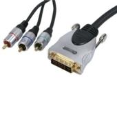 Unbranded DVI / 3 RCA Component Cable / 10m / 24k Gold
