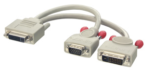 Unbranded DVI-I Female to DVI-D Male   VGA Male Monitor