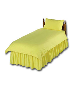 Dyed King Size Duvet Set - Lemon