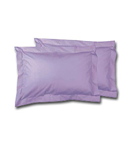 Dyed Oxford Pillowcase - Lilac