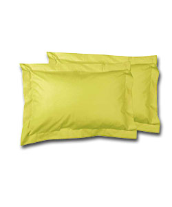 Dyed Oxford Pillowcase Lemon