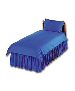 Dyed Single Duvet Set - Blue