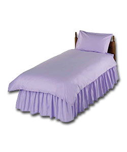 Dyed Single Duvet Set - Lilac