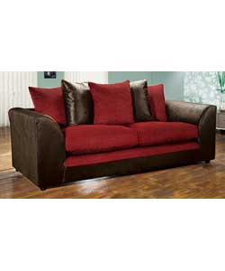 Unbranded Dylan Large Sofa - Ruby