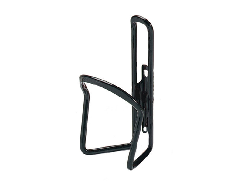 Our top of the line aluminum cage. Flat front section holds bottle securely. Lighter than your