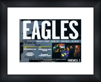 Unbranded EAGLES UK Tour 2006 - Custom Framed Original Ad