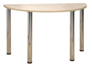 Unbranded Ealing semi circular tubular tables
