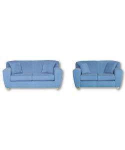 Eastbury Blue 3 Seater Plus 2 Seater Suite