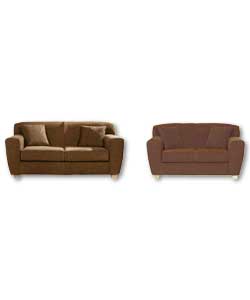 Eastbury Chocolate 3 Seater Plus 2 Seater Suite