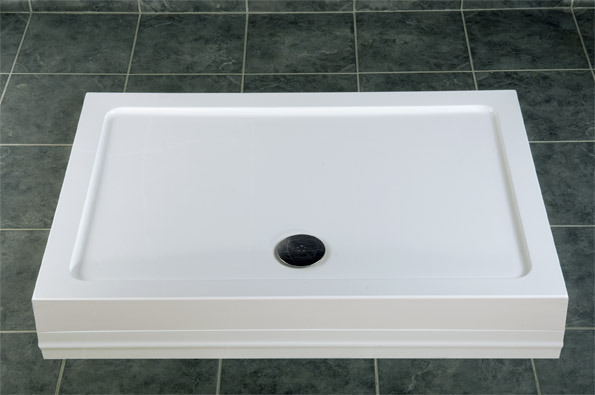Unbranded EASYPLUMB 1200x900x140 Shower Tray Stone Resin