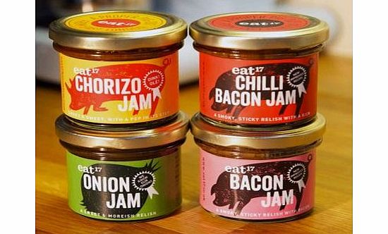 Unbranded Eat 17 Jam Set of Four 5056X